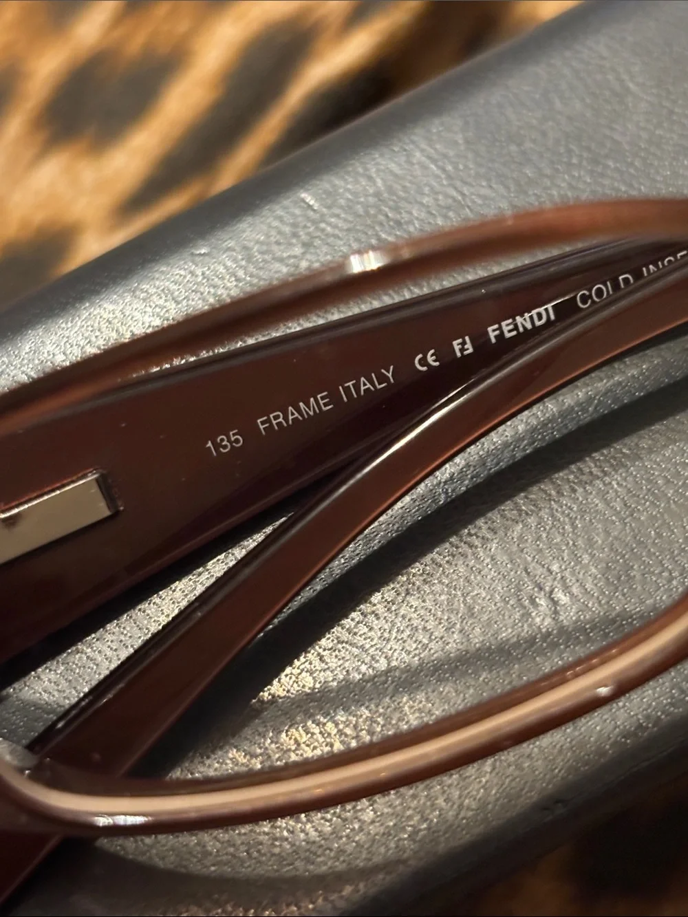 Fendi Brown/Tortoiseshell Rectangular Women's Glasses